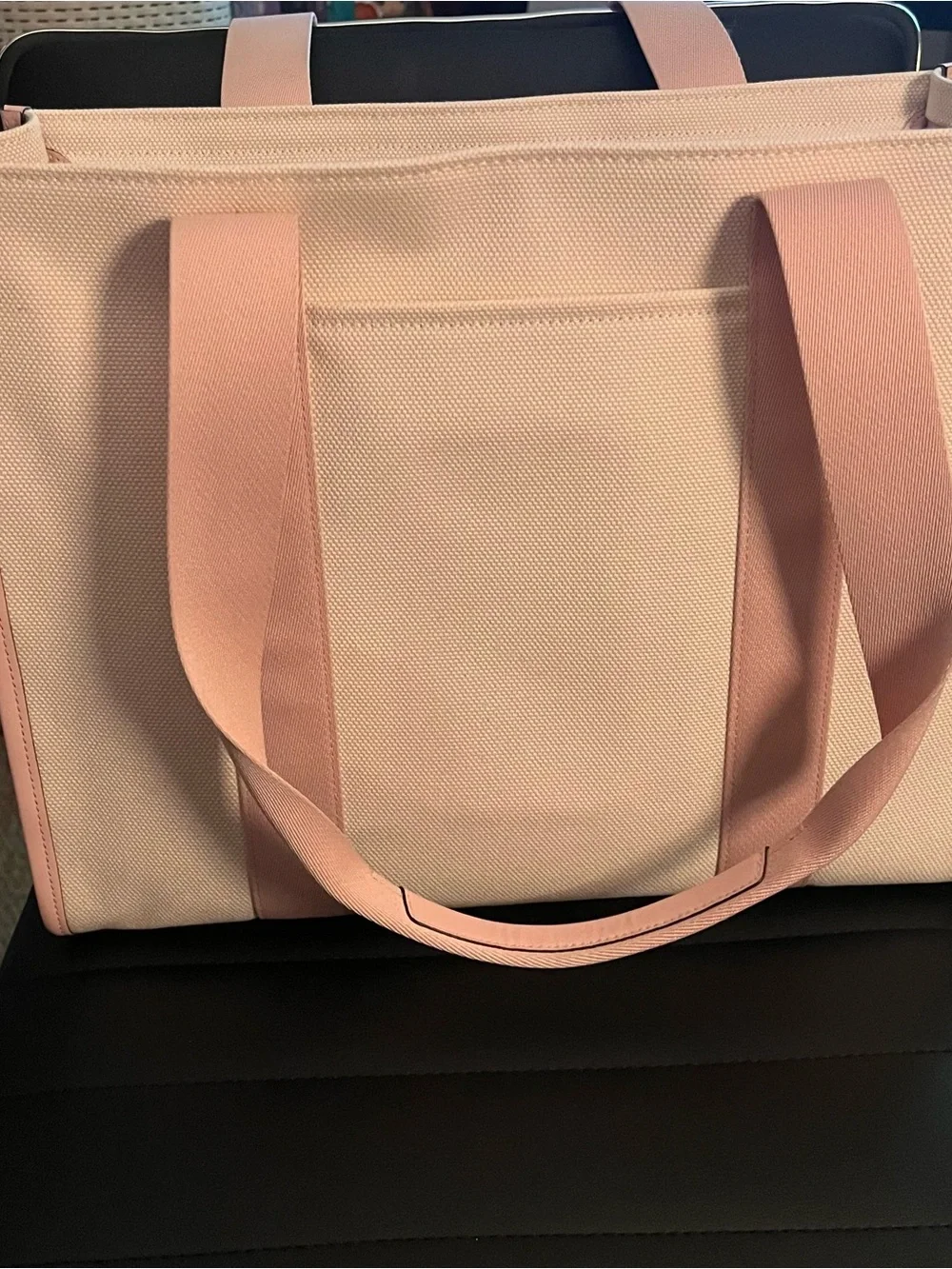 kate spade large kip tote in rose smoke multi pink/canvas